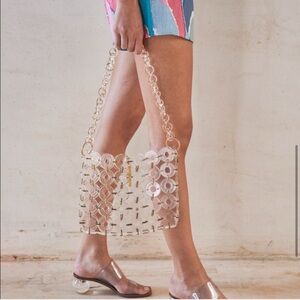 NWOB Cult Gaia Jila Sandal in Orchid Clear, Size 39.5